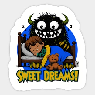 Not-So-Scary Monster Graphic Tee | Kids Sweet Dreams Pajama Sticker